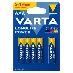 Акумулятори і батарейки - Батарейки VARTA Longlife power AAA BLI 5 штук (4008496673964) Акумулятори і батарейки - Батарейки VARTA Longlife power AAA BLI 5 штук (4008496673964)