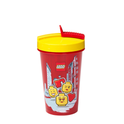Чашки, склянки - Стакан з трубочкою LEGO Lifestyle Iconic girl (40441725) Чашки, склянки - Стакан з трубочкою LEGO Lifestyle Iconic girl (40441725)