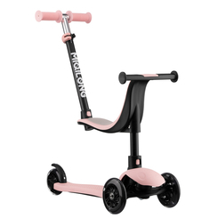 Самокати - Самокат Miqilong Alamo 3 в 1 рожевий (ALAMO-125-PINK) Самокати - Самокат Miqilong Alamo 3 в 1 рожевий (ALAMO-125-PINK)