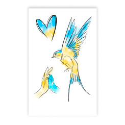 Косметика - Набір тату для тіла Tattooshka Україна це любов (L-48) Косметика - Набір тату для тіла Tattooshka Україна це любов (L-48)