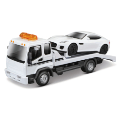 Транспорт і спецтехніка - Ігровий набір Bburago Евакуатор з автомоделлю Jaguar F-Type R-Dynamic (18-31419) Транспорт і спецтехніка - Ігровий набір Bburago Евакуатор з автомоделлю Jaguar F-Type R-Dynamic (18-31419)