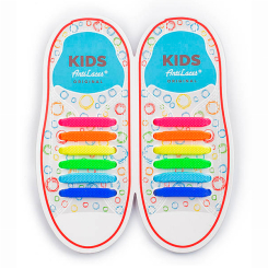 Захисне спорядження - Силіконові антишнурки AntiLaces Kids 38 мм 12 шт різнокольорові (KRBW38) Захисне спорядження - Силіконові антишнурки AntiLaces Kids 38 мм 12 шт різнокольорові (KRBW38)