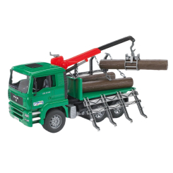 Транспорт і спецтехніка - Вантажівка Man перевізник колод із краном-навантажувачем BRUDER (2769) (02769) Транспорт і спецтехніка - Вантажівка Man перевізник колод із краном-навантажувачем BRUDER (2769) (02769)