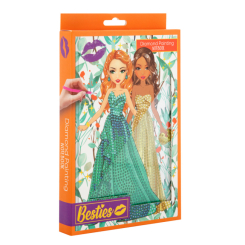 Канцтовари - Блокнот Besties Діамантовий розпис помаранчевий (961005) Канцтовари - Блокнот Besties Діамантовий розпис помаранчевий (961005)