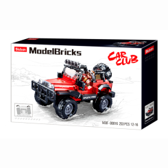 Конструктори з унікальними деталями - Конструктор Sluban Model Bricks Джип позашляховик 252 деталі (M38-B0816) Конструктори з унікальними деталями - Конструктор Sluban Model Bricks Джип позашляховик 252 деталі (M38-B0816)