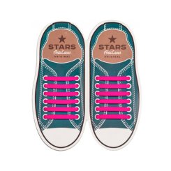 Захисне спорядження - Силіконові антишнурки AntiLaces Stars 57 мм 12 шт рожеві (SP565) Захисне спорядження - Силіконові антишнурки AntiLaces Stars 57 мм 12 шт рожеві (SP565)