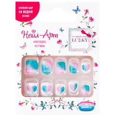 Косметика - Накладні нігті Lukky Aquarelle багаторазові (T19425) Косметика - Накладні нігті Lukky Aquarelle багаторазові (T19425)
