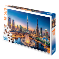 Пазли - Пазл Puzzleville Бурдж-Халіфа та фонтан Дубай 500 елементів (PZL500_3) Пазли - Пазл Puzzleville Бурдж-Халіфа та фонтан Дубай 500 елементів (PZL500_3)