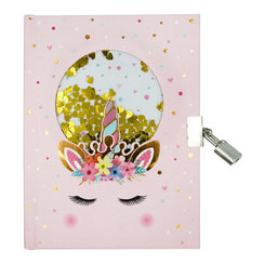 Канцтовари - Блокнот Malevaro Мрійливий єдиноріг на замочку із віконцем 80 л (W361945) Канцтовари - Блокнот Malevaro Мрійливий єдиноріг на замочку із віконцем 80 л (W361945)