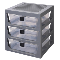 Бокси для іграшок - Стелаж з трьома ящиками LEGO Lifestyle сірий (40950003) Бокси для іграшок - Стелаж з трьома ящиками LEGO Lifestyle сірий (40950003)