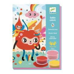 Товари для малювання - Художній комплект для малювання піском Djeco Чудово мило (DJ08678) Товари для малювання - Художній комплект для малювання піском Djeco Чудово мило (DJ08678)