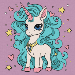 Товари для малювання - Картина за номерами Ідейка Фантастична одноріжка 25 х 25 см (KHO6102) Товари для малювання - Картина за номерами Ідейка Фантастична одноріжка 25 х 25 см (KHO6102)