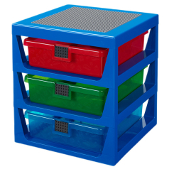 Бокси для іграшок - Стелаж з трьома ящиками LEGO Lifestyle синій (40950002) Бокси для іграшок - Стелаж з трьома ящиками LEGO Lifestyle синій (40950002)