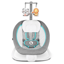 Крісла-качалки - Шезлонг-гойдалка Lionelo Pascal сірий (LO.PS01) Крісла-качалки - Шезлонг-гойдалка Lionelo Pascal сірий (LO.PS01)