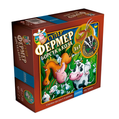 Настільні ігри - Настільна гра Granna Суперфермер 3 в 1 (84085) Настільні ігри - Настільна гра Granna Суперфермер 3 в 1 (84085)