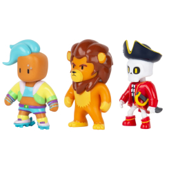 Фігурки персонажів - Набір ігрових фігурок Stumble Guys Велоцит, Леонідас та Капітан Нохарт (SG2020-2) Фігурки персонажів - Набір ігрових фігурок Stumble Guys Велоцит, Леонідас та Капітан Нохарт (SG2020-2)