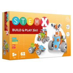 Конструктори з унікальними деталями - Конструктор StemX Build and play 3 в 1 (73261) Конструктори з унікальними деталями - Конструктор StemX Build and play 3 в 1 (73261)