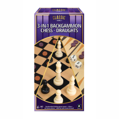 Настільні ігри - Ігровий набір Merchant Ambassador Нарди, шахи, шашки (ST2303) Настільні ігри - Ігровий набір Merchant Ambassador Нарди, шахи, шашки (ST2303)