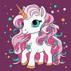 Товари для малювання - Картина за номерами Ідейка Чарівна одноріжка 25 х 25 см (KHO6108) Товари для малювання - Картина за номерами Ідейка Чарівна одноріжка 25 х 25 см (KHO6108)