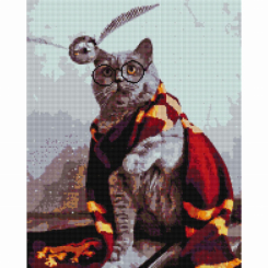Мозаїка - Алмазна мозаїка Brushme Котик ловець снітчу (DBS1006) Мозаїка - Алмазна мозаїка Brushme Котик ловець снітчу (DBS1006)
