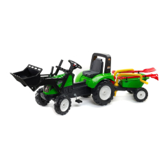 Велосипеди - Веломобіль Falk Трактор Садівник із причепом і ковшем зелений (1057RM) Велосипеди - Веломобіль Falk Трактор Садівник із причепом і ковшем зелений (1057RM)