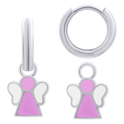 Ювелірні прикраси - Сережки з підвісами UmaUmi Янголятко рожеві (2210000007581) Ювелірні прикраси - Сережки з підвісами UmaUmi Янголятко рожеві (2210000007581)