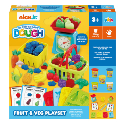 Набори для ліплення - Набір для творчості з пластиліном Addo Ready Steady Dough Овочі та фрукти (318-13184-BN) Набори для ліплення - Набір для творчості з пластиліном Addo Ready Steady Dough Овочі та фрукти (318-13184-BN)
