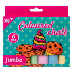 Канцтовари - Крейда кольорова Yes Jumbo Sweet Cream 6 шт (400498) Канцтовари - Крейда кольорова Yes Jumbo Sweet Cream 6 шт (400498)