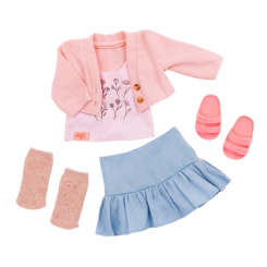 Одяг та аксесуари - Набір одягу для ляльки Our Generation Повсякденний рожевий светр та спідниця (BD30542Z) Одяг та аксесуари - Набір одягу для ляльки Our Generation Повсякденний рожевий светр та спідниця (BD30542Z)