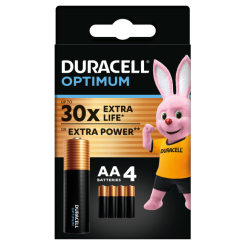 Акумулятори і батарейки - Батарейки алкаліновi Duracell Optimum AA CEE GEN3 4 штуки (5000394158696) Акумулятори і батарейки - Батарейки алкаліновi Duracell Optimum AA CEE GEN3 4 штуки (5000394158696)