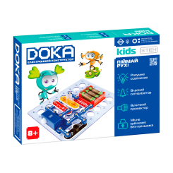 Наукові ігри, фокуси та досліди - Електронний конструктор Doka Піймай рух 9 схем (D70705) Наукові ігри, фокуси та досліди - Електронний конструктор Doka Піймай рух 9 схем (D70705)