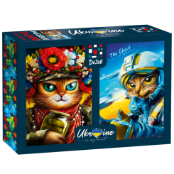 Пазли - Пазли De.tail Кішка воїн та Привид Києва 2 в 1 (DT500-09) Пазли - Пазли De.tail Кішка воїн та Привид Києва 2 в 1 (DT500-09)