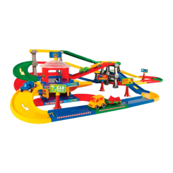 Паркінги і гаражі - Трек-гараж Wader 3 рівні з трасою (53080) Паркінги і гаражі - Трек-гараж Wader 3 рівні з трасою (53080)