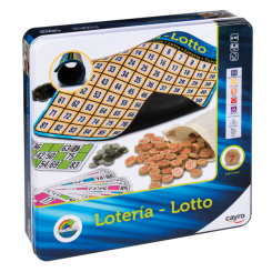Настільні ігри - Настільна гра Cayro Дерев'яне лото Металева коробка (757) Настільні ігри - Настільна гра Cayro Дерев'яне лото Металева коробка (757)