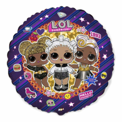 Аксесуари для свят - Кулька повітряна Flexmetal Коло Ляльки LOL фольгована 45 см (3202-0441) Аксесуари для свят - Кулька повітряна Flexmetal Коло Ляльки LOL фольгована 45 см (3202-0441)