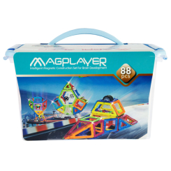 Магнітні конструктори - Конструктор Magplayer Магнітний набір 88 елементів (MPT-88) Магнітні конструктори - Конструктор Magplayer Магнітний набір 88 елементів (MPT-88)