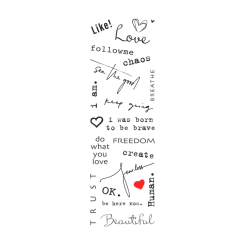 Косметика - Набір тату для тіла Arley Sign Тихо, вони говорять (1207s) Косметика - Набір тату для тіла Arley Sign Тихо, вони говорять (1207s)