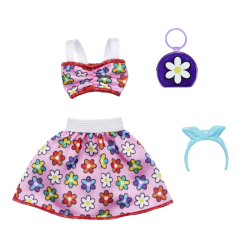 Одяг та аксесуари - Набір одягу Barbie Готові наряди Спідниця-топ квітковий принт (GWD96/HJT21) Одяг та аксесуари - Набір одягу Barbie Готові наряди Спідниця-топ квітковий принт (GWD96/HJT21)