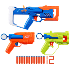 Помпова зброя - Набір іграшкових бластерів NERF N Series Triple Action Pack (F9840) Помпова зброя - Набір іграшкових бластерів NERF N Series Triple Action Pack (F9840)