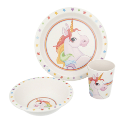 Чашки, склянки - Набір посуду Stor Єдиноріг бамбуковий 3 предмети (Stor-01005) Чашки, склянки - Набір посуду Stor Єдиноріг бамбуковий 3 предмети (Stor-01005)