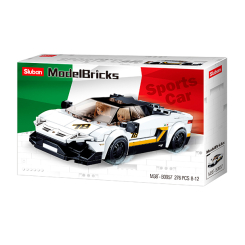 Конструктори з унікальними деталями - Конструктор Sluban Model bricks Гоночна машина біла (M38-B0957) Конструктори з унікальними деталями - Конструктор Sluban Model bricks Гоночна машина біла (M38-B0957)