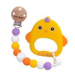 Брязкальця, прорізувачі - Прорізувач Baby Team Курча з ланцюжком (4055/4055-2) Брязкальця, прорізувачі - Прорізувач Baby Team Курча з ланцюжком (4055/4055-2)