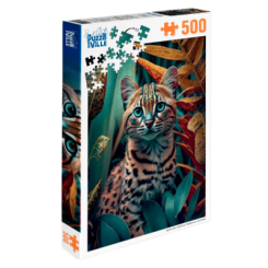 Пазли - Пазл Puzzleville Оцелот Лео 500 елементів (PZL500_22) Пазли - Пазл Puzzleville Оцелот Лео 500 елементів (PZL500_22)