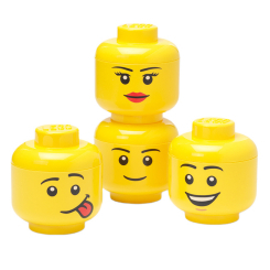 Бокси для іграшок - Набір боксів-голів LEGO Lifestyle Mini 4 шт (43330801) Бокси для іграшок - Набір боксів-голів LEGO Lifestyle Mini 4 шт (43330801)