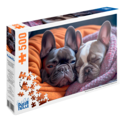 Пазли - Пазл Puzzleville Французькі бульдоги 500 елементів (PZL500_8) Пазли - Пазл Puzzleville Французькі бульдоги 500 елементів (PZL500_8)