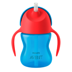 Дитячий посуд та аксесуари - Поїльник Avent з трубочкою-непроливайкою синій (SCF796/01) Дитячий посуд та аксесуари - Поїльник Avent з трубочкою-непроливайкою синій (SCF796/01)