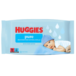 Пелюшки та серветки - Вологі серветки Huggies Pure 56 шт (5029053550039) Пелюшки та серветки - Вологі серветки Huggies Pure 56 шт (5029053550039)