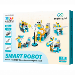 Конструктори з унікальними деталями - Конструктор Makerzoid Smart Robot Standard 295 елементів (MKZ-PF-SD) Конструктори з унікальними деталями - Конструктор Makerzoid Smart Robot Standard 295 елементів (MKZ-PF-SD)