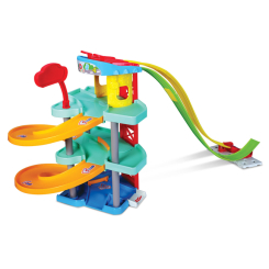 Автотреки - Ігровий набір Bb Junior Гоночна вежа з трампліном (16-88604) Автотреки - Ігровий набір Bb Junior Гоночна вежа з трампліном (16-88604)