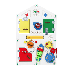 Розвивальні іграшки - Бізіборд Good Play Будиночок (D008) Розвивальні іграшки - Бізіборд Good Play Будиночок (D008)